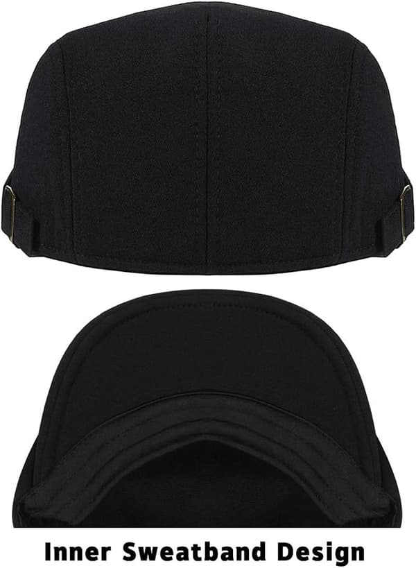 Baret Kasket Herre Justerbar Flad Vintage Hat