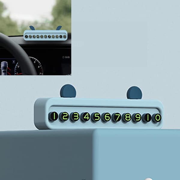 1 styck (blå) Bilparkeringsskylt, Bilparkering Telefonnummer