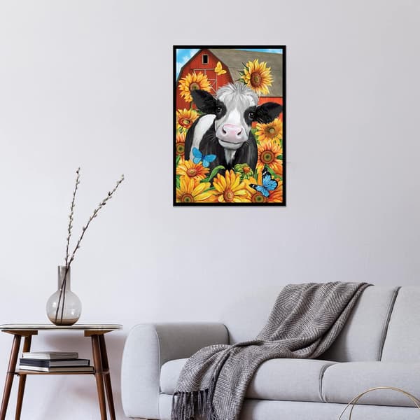 30x40cm Diamantmaleri Sæt Køer, Diamantmaleri Sæt Køer