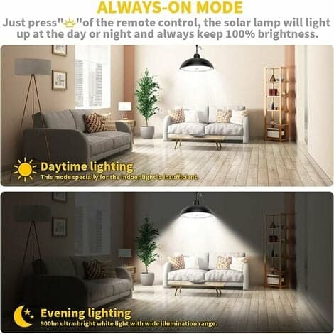 Solcellelys Utendørs, 78 LED 4 Moduser Solcellelys med Bevegelsessensor, Fjernkontroll, 360° Justerbar Solcellepanel, 3 Lysstyrker