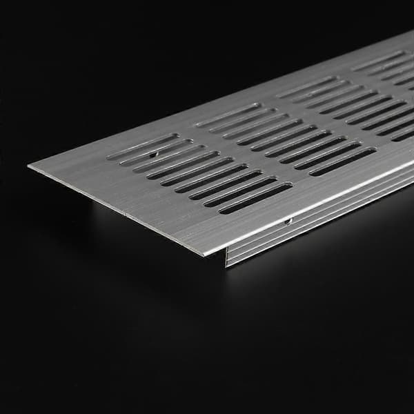 Luftventil Aluminium Ventilasjonsdeksel Flere Størrelser Pustende Luftventil 50cm Sølv