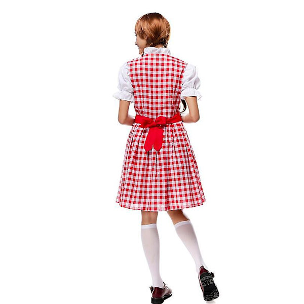 Perinteinen Oktoberfest Dirndl -asu Saksalaiseen Baijerilaiseen Olutjuhlaan Tavernan Tyttö Tarjoilija Neito Karnevaali Pukeutumisjuhla M