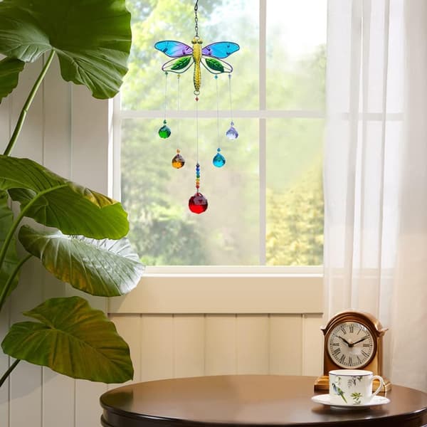 1 stk. Hængende Krystal Solfanger Ornament Have Regnbue Prisme