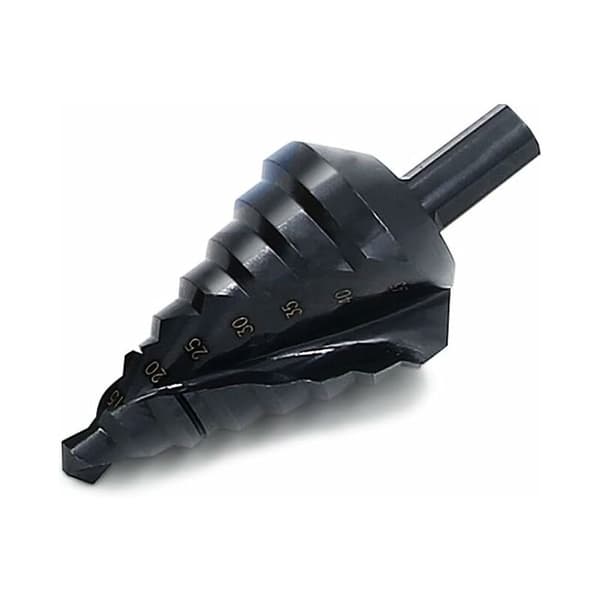 Trinnbor Pagodebor Titanium Nitrid Bor (10-45mm Spiralfløyte Nitrid (Svart)) Egnet for Verktøyrom