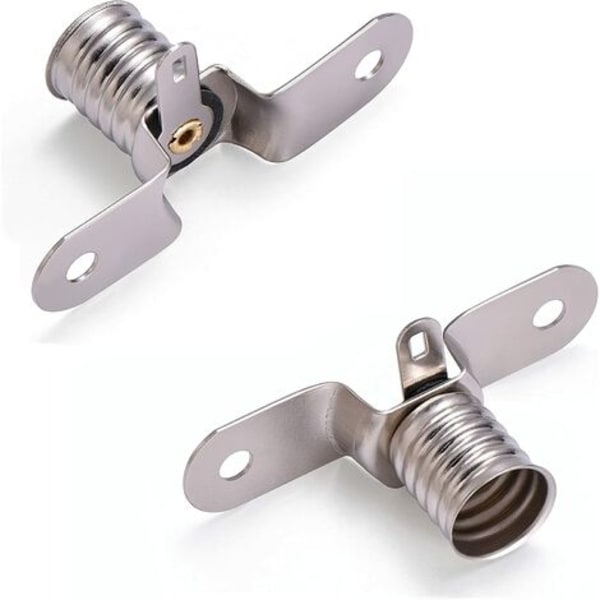 E10 LED-lampor med sockel, 10 st skruvmonterade lamphållare