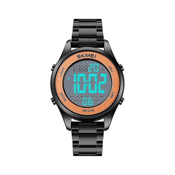 Herrar Mode Utomhus Sport Multifunktion Alarm 5 Bar Vattentät Digital Klocka 1849