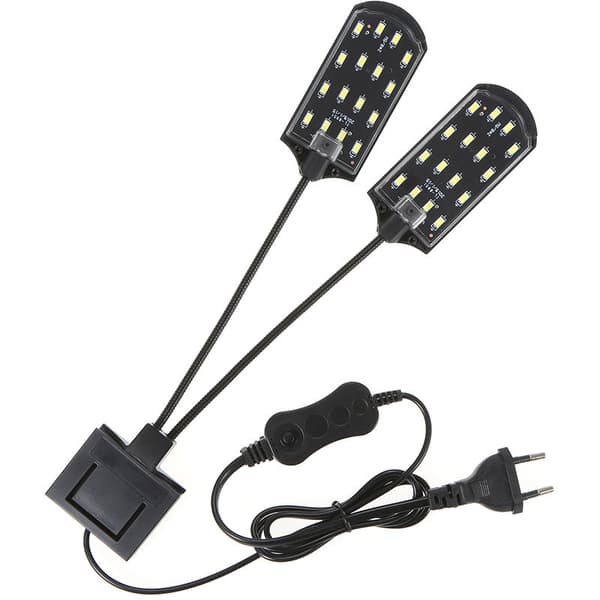 akvarium klipslys, vanntett LED-lys stativlys, 220v, lys for fisketank, kjæledyr