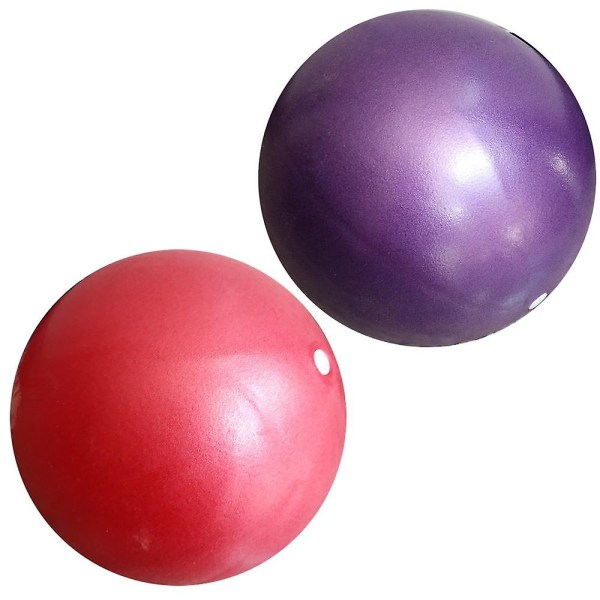 Mini Träningsbollar - Pilatesboll för Yoga Fitness Stabilitet Balansträning Fysioterapi Red   Purple