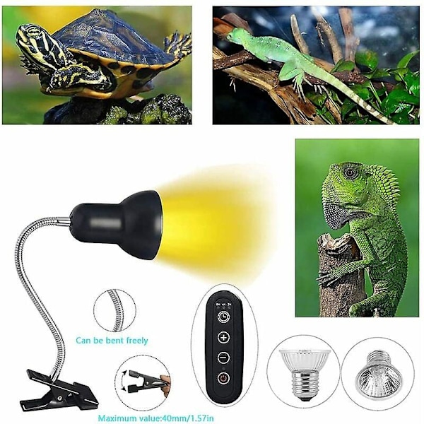 Led Uva Uvb Pærer, Reptil Lampe Opvarmet Skildpadde Lampe Med Lang Base Til Reptiler Og Padder [Energiklasse A+]