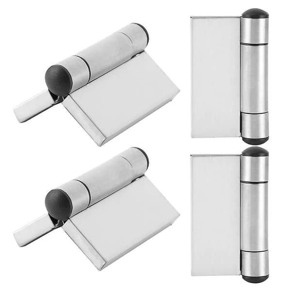 Rustfri Stål Fjederhængsel Automatisk Lukning 4 stk. til Skab Garderobe Hardware
