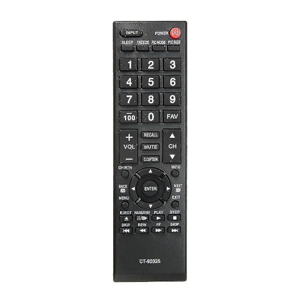 Erstatnings-TV-fjernkontroll for Toshiba CT90325
