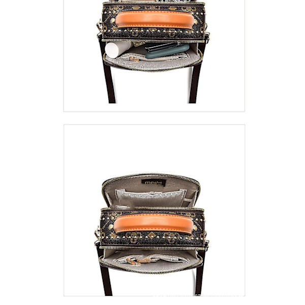 Liten håndveske i ekte skinn, crossbody-veske for kvinner, italiensk miniskuldertaske, høykvalitets stropp A916-95 A