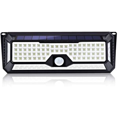 136LED PIR bevegelsessensor vanntett utendørs solcellelys