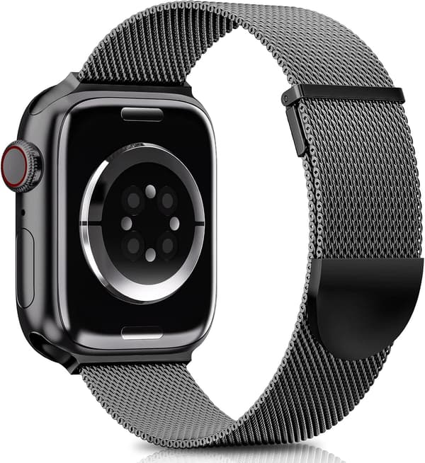 Sort rem, kompatibel med Apple Watch rem 38/40/41mm til