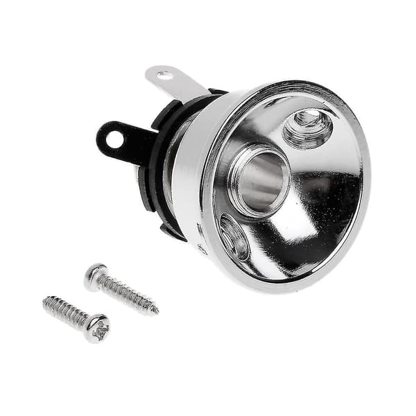 For 6.35mm Plug Electrosocket Tl Sølv Elektrisk Gitar Krom Socket Jack Plate
