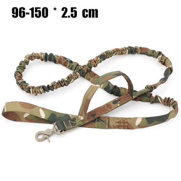 Taktiskt militärt hundkoppel, elastiska linor med snabbkoppling