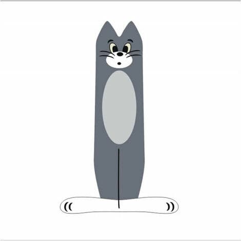 Tom Cat -matto Kontrolloitu Paksu Tekokashmir Matto 70*120cm