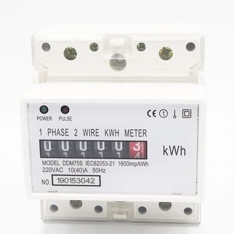 DDM75S 4P enfaset måler DIN-skinne