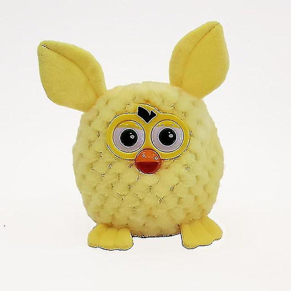 Söpö sähköinen puhuva Furby Elf -pehmolelu elektroninen lemmikki pöllölelu 15cm A yellow