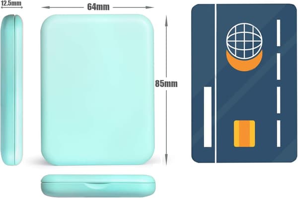 LED-belyst Sminkspegel för Resor, 1x/3x Förstoring Kompakt