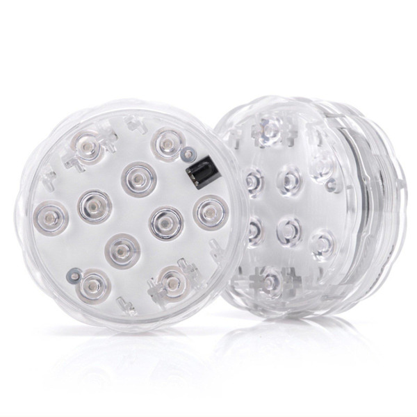 LED-lys, dykkerlys med fremhævet lys (24-knaps fjernbetjening - blisterpakning med 8 lys, 1 bestilling)
