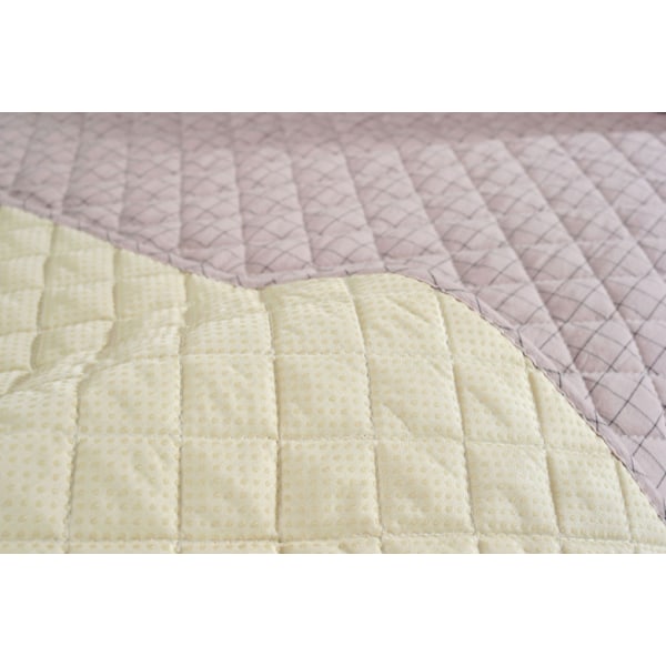 Moderne og enkel vævet vasket bomulds sofa pude, stof anti-slip læder sofa betræk pude (lyserød ternet, 70*180CM)