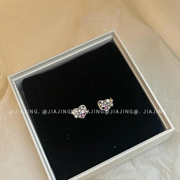 Øreringe Zirconheart Stud Mode Smykker Ac7920