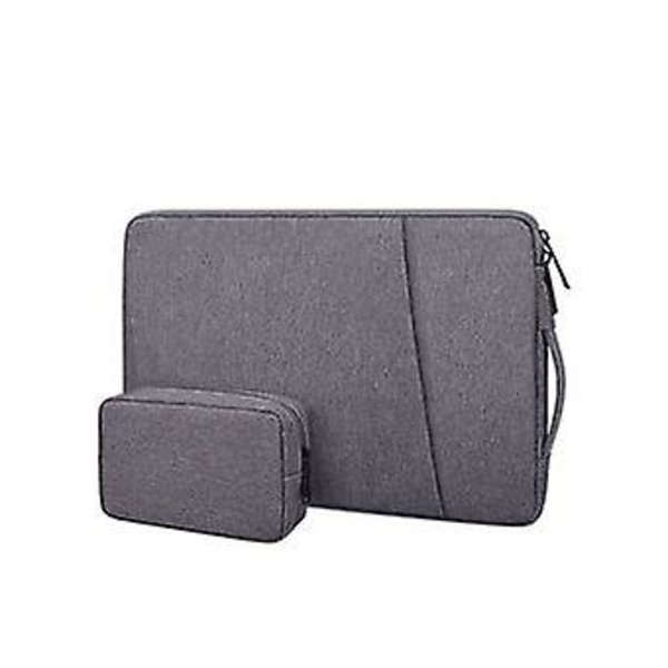 Laptopväska Hållbar Vattentät Med Adapterväska 15.6'' | Mörkgrå | 395 X 285 X 25 Mm