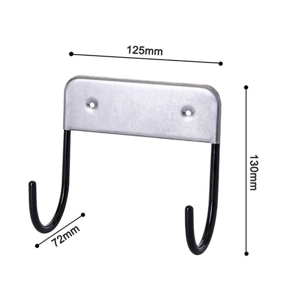 Metal vægmonteret strygebræt holder, strygebræt ophæng vægmonteret strygebræt holder arrangør vægbeslag til vaskerum opbevaringsstativ hængende Black