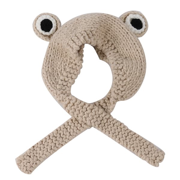 Handvävda Ullörhängen med Varma Beige Örhängen