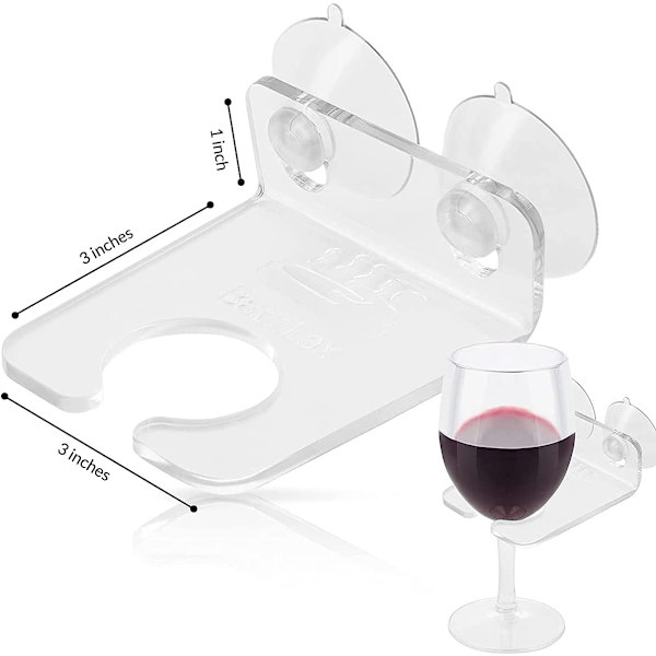 Valentinsdagspresenter till fru/flickvän - Vinglasbadkarshållare - Badprodukter - Duschaccessoarer