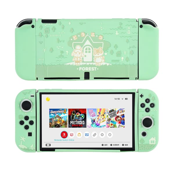 Skyddsfodral för Nintendo Switch OLED, Slim Hårt Skal Mjukt