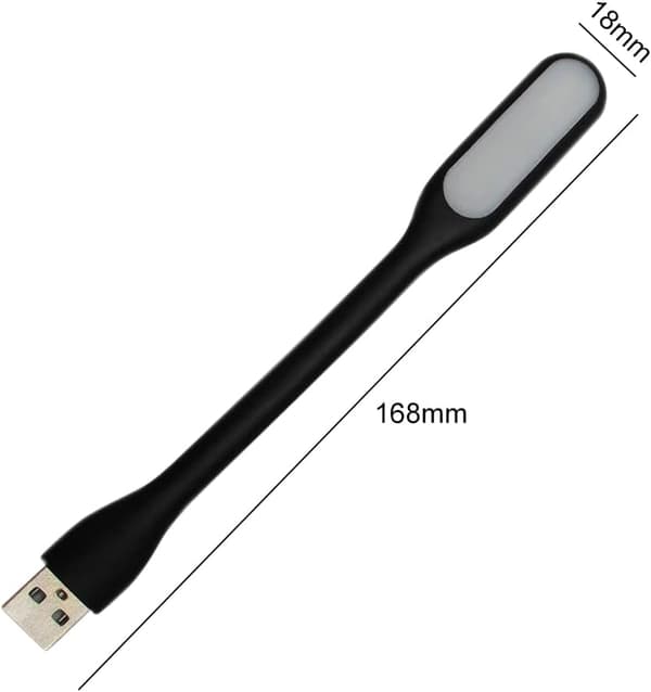 Fleksibel USB LED-lampe, 12 stk. mini fleksibel USB LED, leselampe for bærbar PC