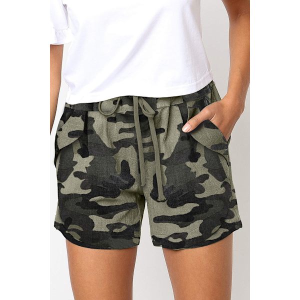 Damshorts i boxarstil, avslappnade, sommar 2023 Camouflage M