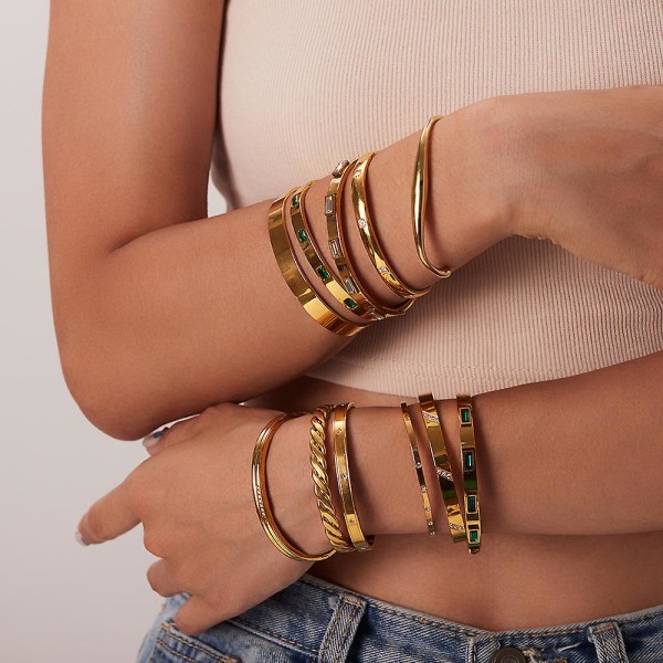Armband Geometri Sommar Outfit B1353 JDB2012619-GN