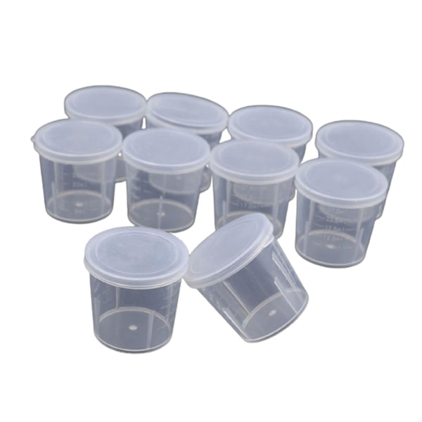 5 x 10 st Plastmätkoppar Lab Kemi Kök Vätskemätverktyg 30ml