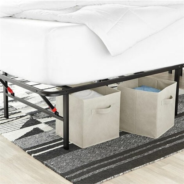 Basics Sæt med 6 Foldbare Opbevaringskuber (Beige)