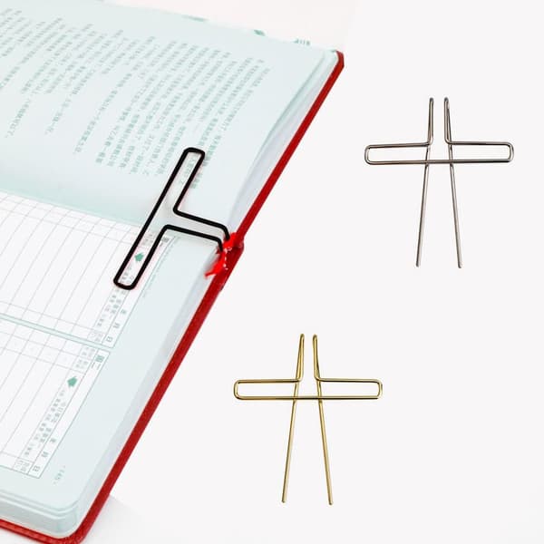 3-pack Notbladsklämma, Metallisk Musikpappersklämma, Piano, Gitarr,