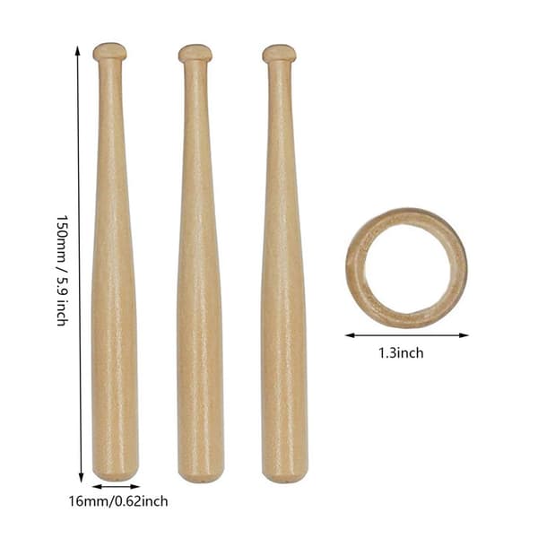 2 Baseball-ballstativ, Tre Baseball-ballstativ