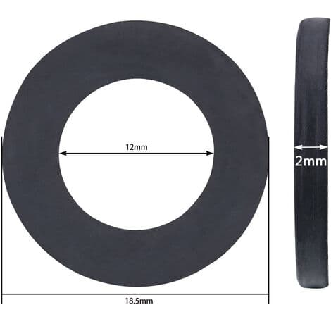 20 stk. brusehovedpakninger i gummi 18,5X2mm