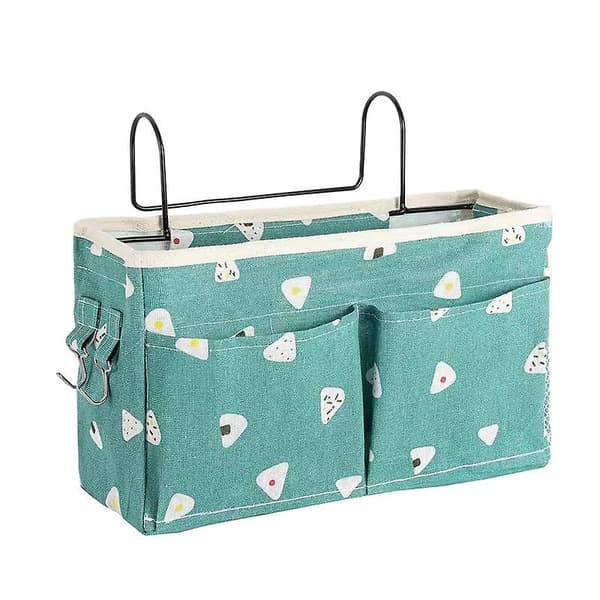 Sengside Oppbevaringspose Med Kroker Multifunksjonell Hengende Organizer Caddy Cherry blossoms