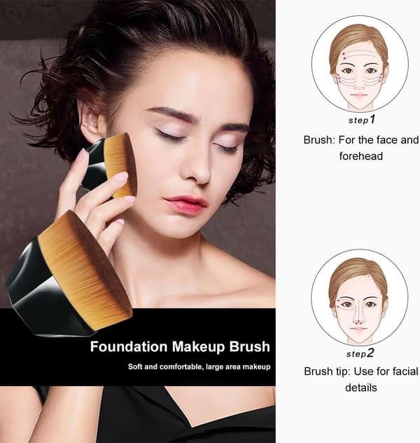 1 stk. Makeupbørste, Foundationbørste, Multi-funktionel Foundation