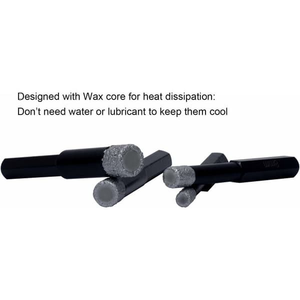 Hex Skaft Keramisk Tørbor 6mm+8mm+12mm+10mm Diamantbor Hardware Værktøj Velegnet til Værksted