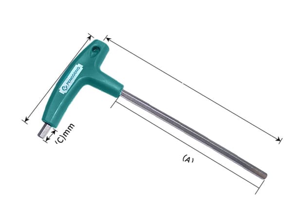 Flat Head Hex Wrench (0614 6150 Flat Head H2 Sand Ding 3pcs)
