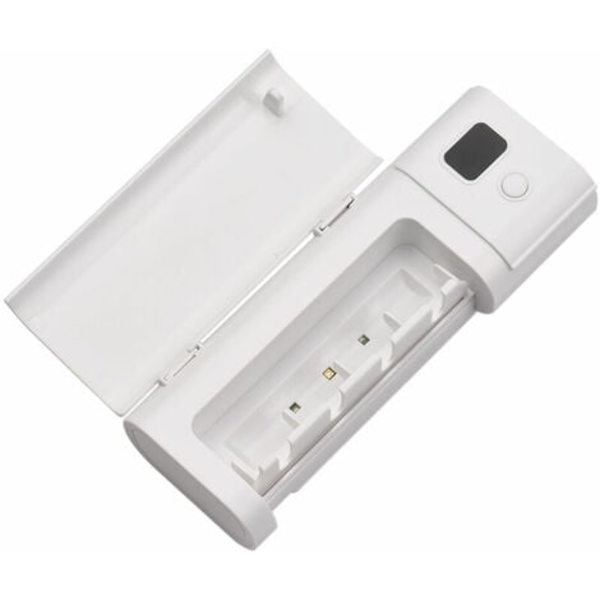 UV Tandbørsteholder Vægmonteret Elektrisk Tandbørste Sanitizer Holder til Badeværelse 4 Slot Tandbørste Organizer, Model: