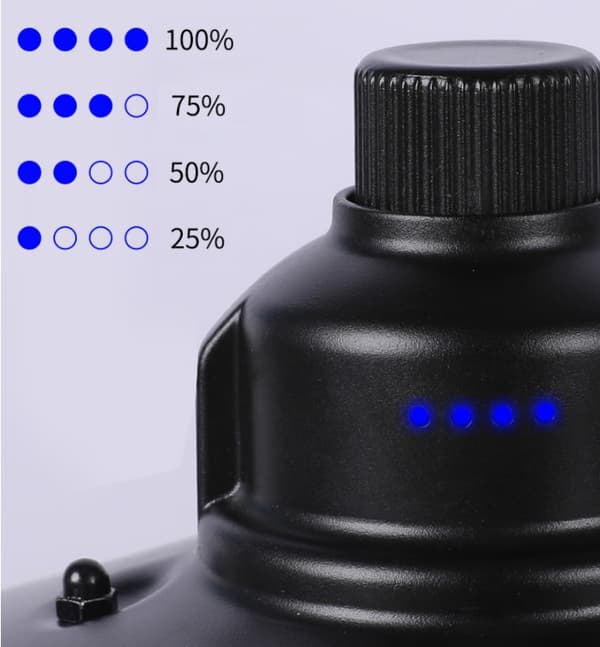Bærbar Multifunksjonell LED Telteltlys for Camping (Aprikos)