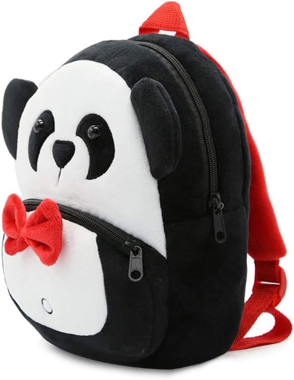 Børnerygsæk, Sød Panda Formet Plys Mini Rygsæk til