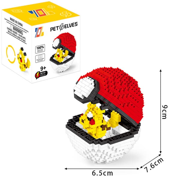 Byggeklodser, Æsker med klodser, Miniature 3D-puslespil, Mini