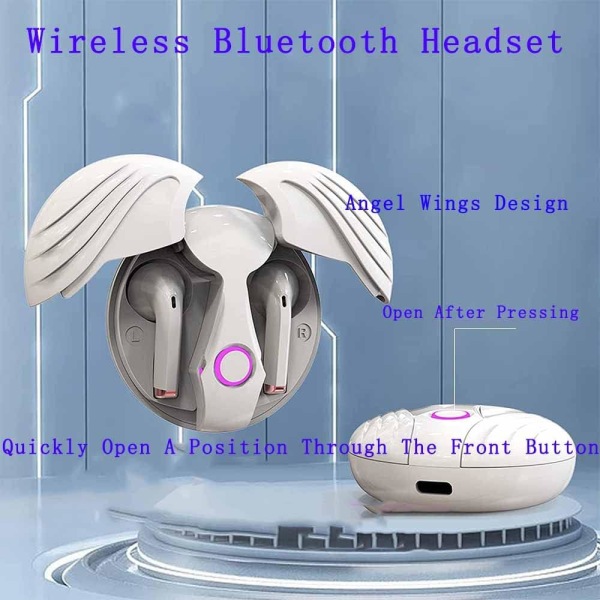 Angel Wings Bluetooth-headset Black