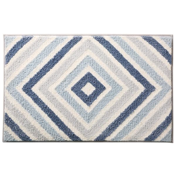 Echo-Blue Enkel Badrumsmatta med Halkskydd 50*80cm